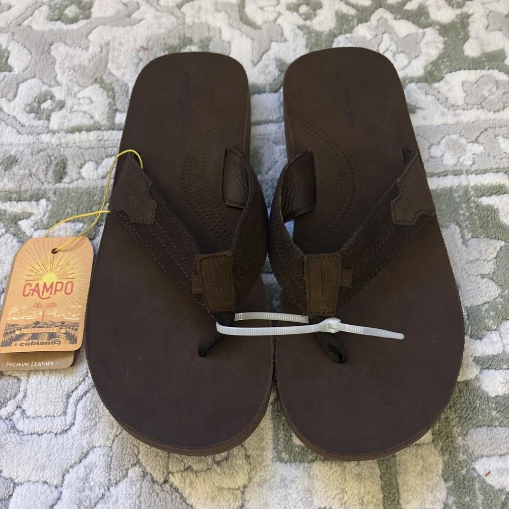 Cobian Lazo Brown Size 12‎ Mens Flip Flop Sandals